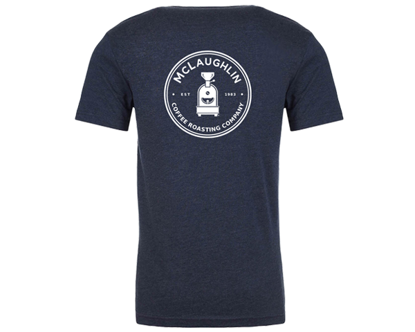 MCLAUGHLIN LOGO T-SHIRT (NAVY BLUE) – McLaughlin Coffee Roasting